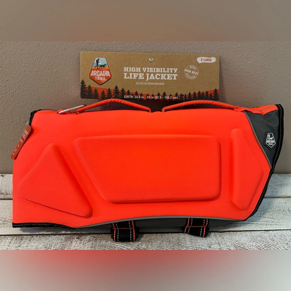 Arcadia Trail High-Visibility Life Jacket for Dog - NWT